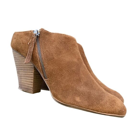 Dolce Vita Brown Suede Leather Ankle Booties Shoes Women’s size 11 boho Western - Picture 4 of 15